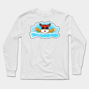 Dog Swimming Water Long Sleeve T-Shirt